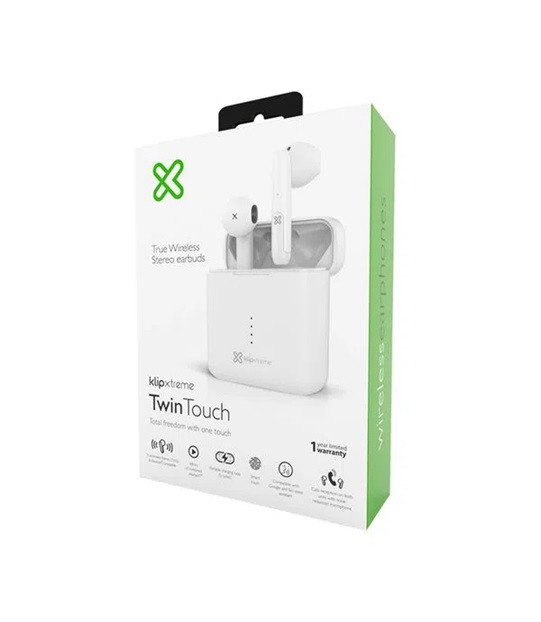 Klip Xtreme - KTE-010WH - Earphones - Para Home audio / Para Portable electronics / Para Tablet / Para Cellular phone - Wireless - TWS 17Hr White - Código: KTE-010WH | Compra en Guadalajara