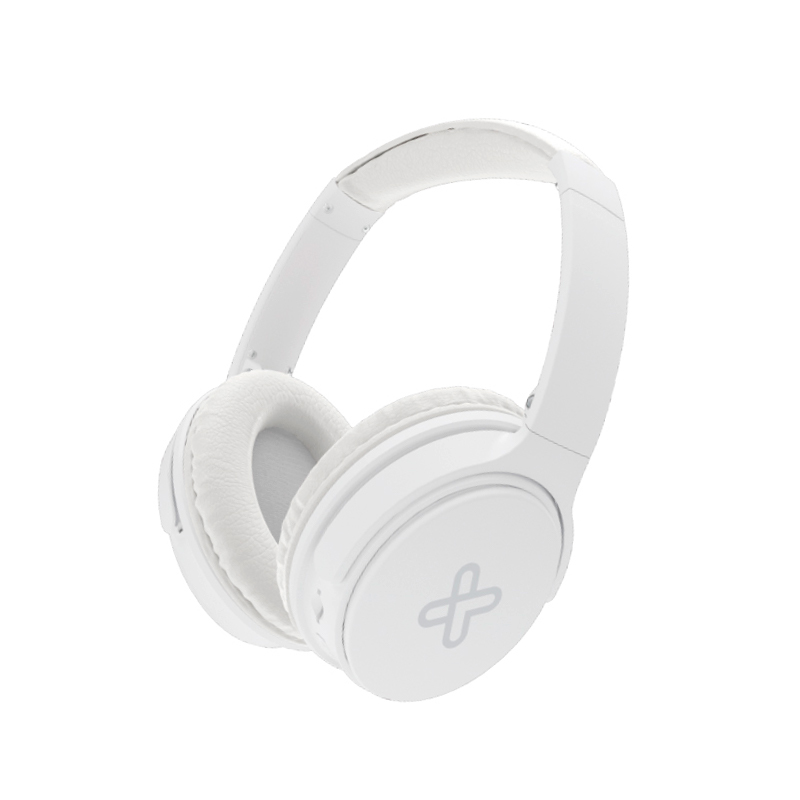 Klip Xtreme Melodik KWH-050 - Auriculares con diadema con micro - en oreja - Bluetooth - inalámbrico cableado - conector de 35 mm - blanco - Código: KWH-050WH | Compra en Guadalajara