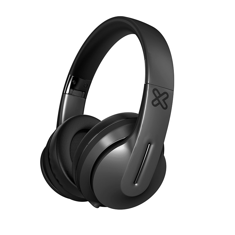 Klip Xtreme Funk KWH-150 - Auriculares con diadema con micro - en oreja - Bluetooth - inalámbrico cableado - conector de 35 mm - negro - Código: KWH-150BK | Compra en Guadalajara