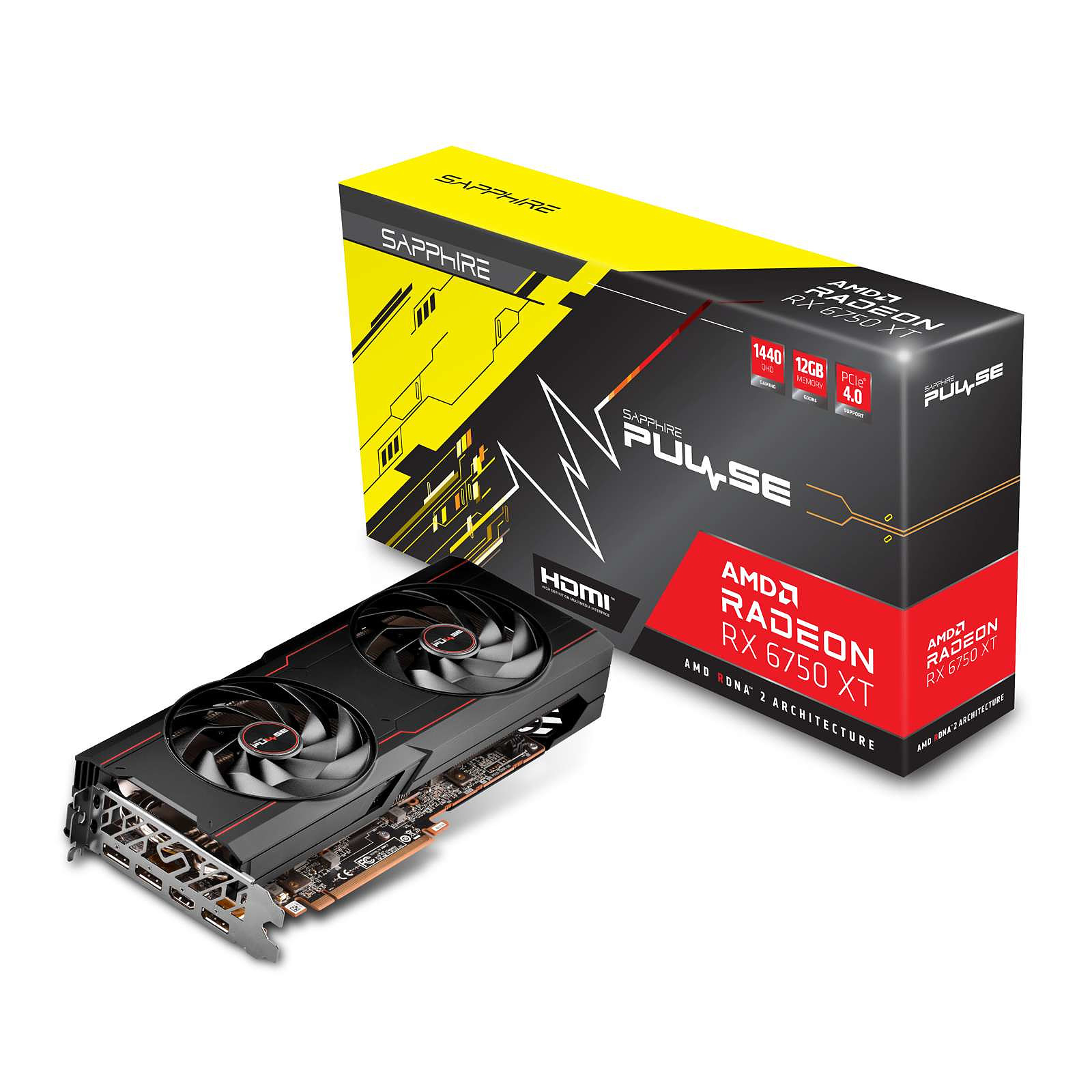 EDTARJETA DE VIDEO SAPPHIRE PULSE RX6750XT GDDR6 12GB 11318-03-20G - Código: 11318-03-20G (ED) | Compra en Guadalajara