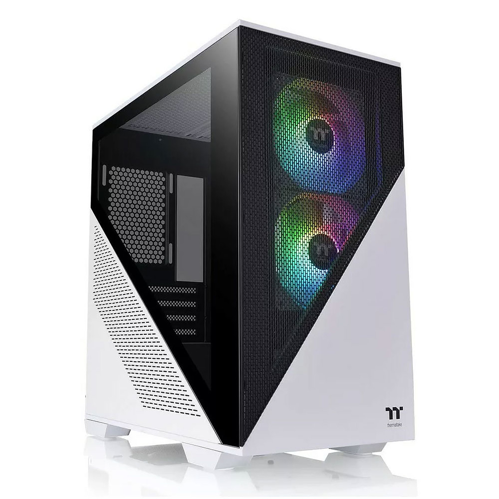 Thermaltake Divider 370 TG Snow ARGB - Mid tower - placa ATX extendida - panel lateral con ventana cristal templado - sin fuente de alimentación PS/2 - blanco - USB/Audio - Código: CA-1S4-00M6WN-00 | Compra en Guadalajara