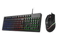 Teclado Mouse y Mousepad Gamer XTech Hasha XTK-535S Iluminación RGB Conexión USB Full Size Color Negro XTK-535S - Código: XTK-535S | Compra en Guadalajara
