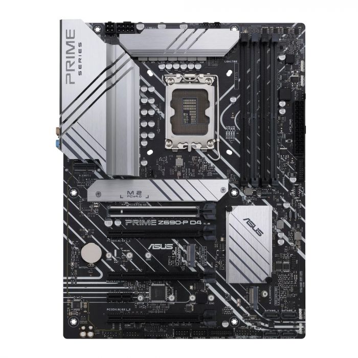 Asus Prime Z690P D4  Placa Base  Atx  Socket Lga1700  Z690 Chipset  UsbC Gen1 Usb 32 Gen 1 Usb 32 Gen 2 UsbC Gen 2X2  25 Gigabit Lan  Tarjeta Grfica Cpu Necesaria  Hd Audio 8Canales - PRIMEZ690-PD4