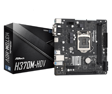 MB ASROCK H370M-HDV 1151 2DDR4 ATX H370M-HDV - Código: H370M-HDV | Compra en Guadalajara
