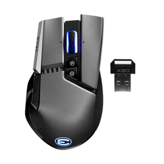 Mouse Gamer EVGA Optico X20 Inalambrico Bluetooth USB-A 16000DPI Negro 903-T1-20GR-K3 - Código: 903-T1-20GR-K3 | Compra en Guadalajara
