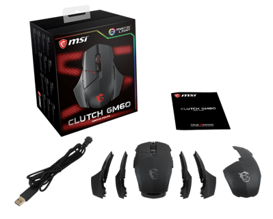 MOUSE MSI CLUTCH GM60 NEGRO CLUTCH GM60 - Código: CLUTCH GM60 | Compra en Guadalajara