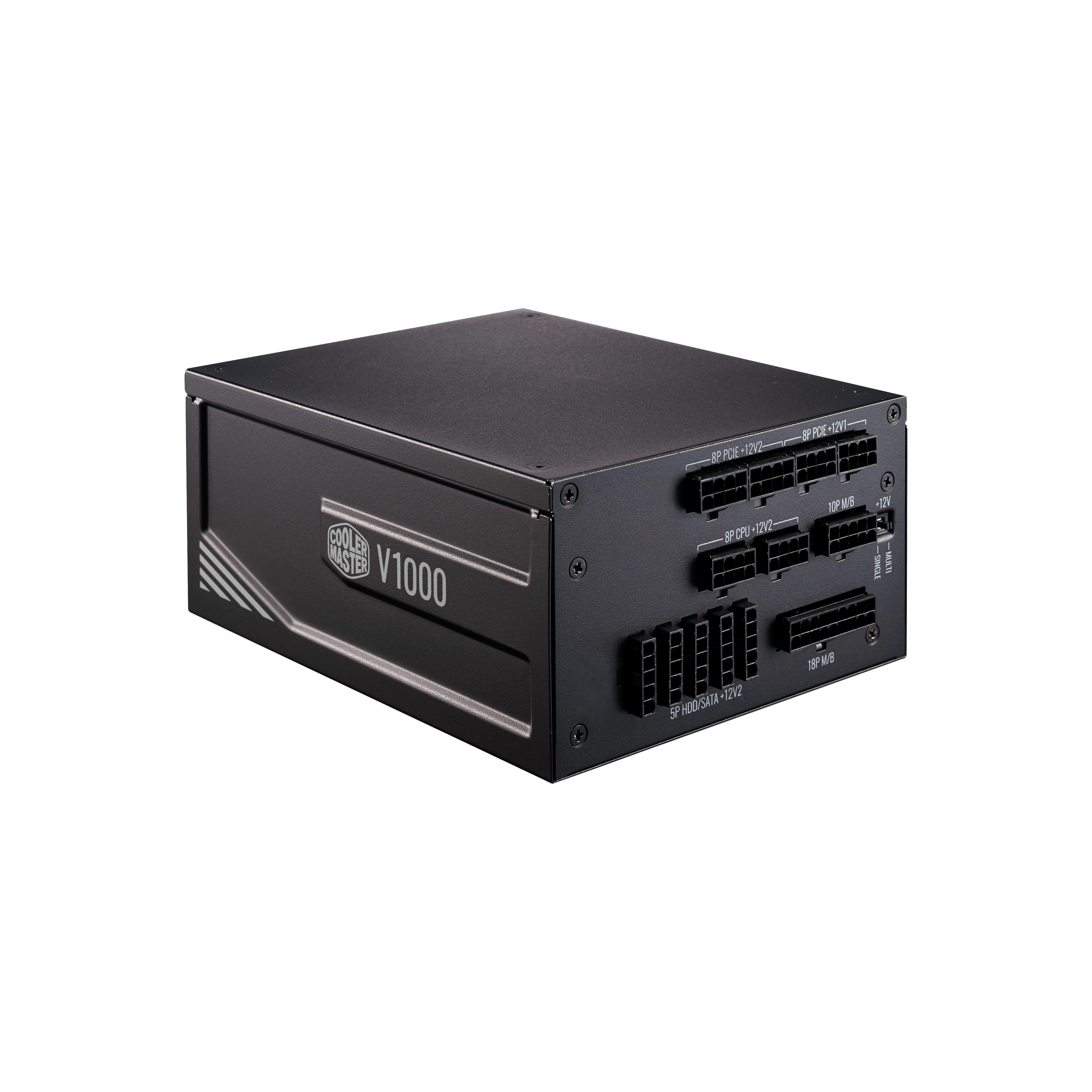 Cooler Master V Platinum Series V1000 MPZ-A001-AFBAPV - Fuente de alimentación interna - ATX12V / EPS12V - 80 PLUS Platinum - CA 100-240 V - 1000 vatios - PFC activa - Estados Unidos - Código: MPZ-A001-AFBAPV-US | Compra en Guadalajara