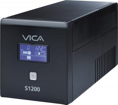 No-Break VICA S 1200 No Break Interactivo S1200 1200VA/600W Entrada 127 VCA 60 Hz Salida 120 VCA 5 NEMA Reguladas/5 reguladOs Y Respaldadas RJ11/RJ45 Pantalla LCD - Código: S 1200 | Compra en Guadalajara