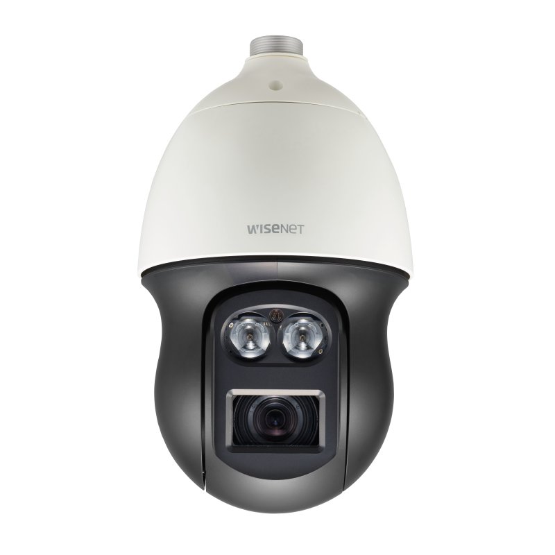 Hanwha Vision WiseNet Q QNP-6230RH - Cámara de vigilancia de red - PTZ - para exteriores - impermeable - color Día y noche - 2 MP - 1920 x 1080 - iris automático - motorizado - audio - compuesto - LAN 10/100 - MJPEG H.264 H.265 - AC 24 V / High PoE Class 7 - Código: QNP-6230RH | Compra en Guadalajara