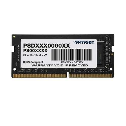 MEMORIA SODIMM DDR4 PATRIOT PSD416G266681S SIGNATURE 16GB 1X16GB 2666MHZ CL19 - Código: PSD416G266681S | Compra en Guadalajara