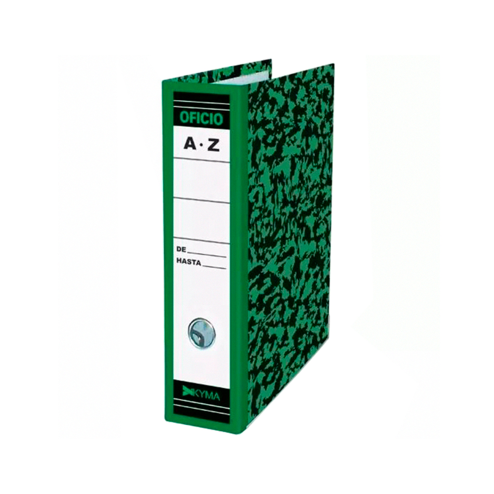 Registrador Kyma Tamaño Oficio Color Verde Jaspeado REGI0-KY-OF - Código: REGI0-KY-OF | Compra en Guadalajara