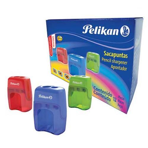Sacapuntas Pelikan V-Blade 2 Orificios Colores Surtidos C/12 Pzas 15600200 - Código: 15600200 | Compra en Guadalajara