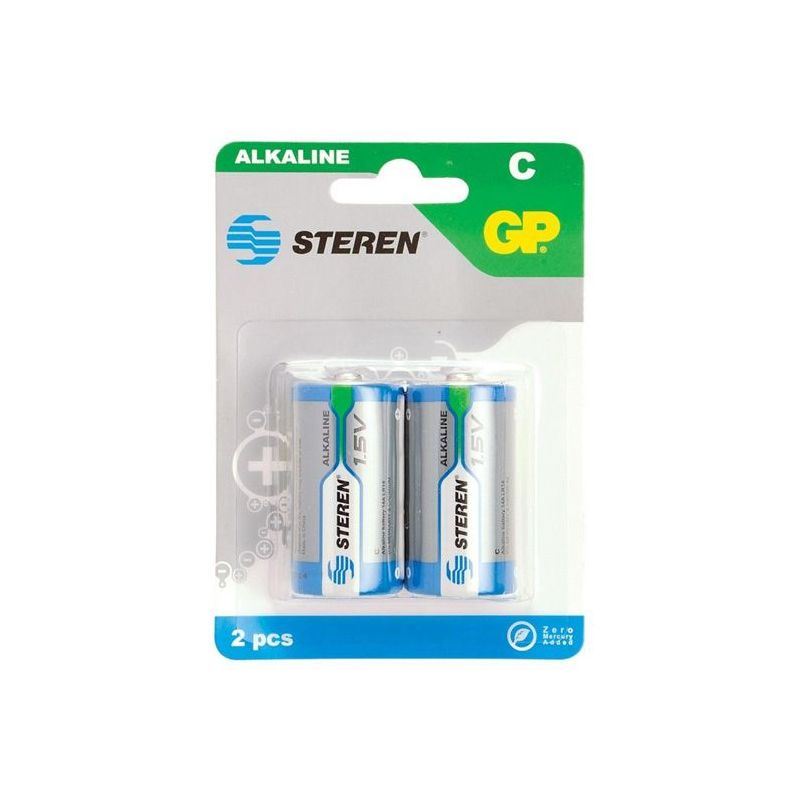 Pilas Steren Alcalinas Tipo C 1.5V C/2 Pzas BAT-C2 - Código: BAT-C2 | Compra en Guadalajara