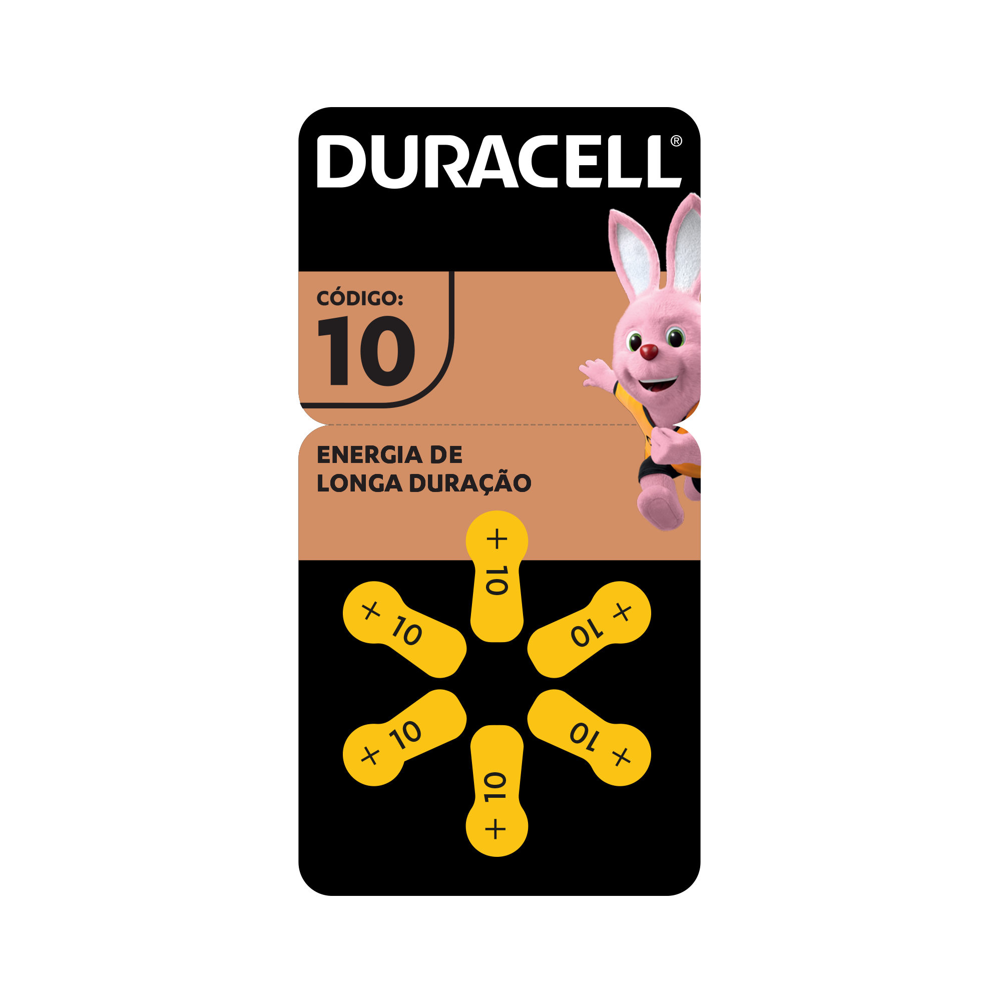 Pila Auditiva 10 Blister C6 Pilas, 41333030180 - DURACELL