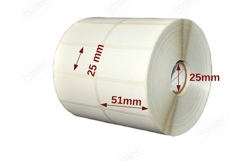 ROLLO DE PAPEL POSLINE TERMICO 51X25MM 2 ETIQ TT PASOC 3550 4000223 - Código: 4000223 | Compra en Guadalajara