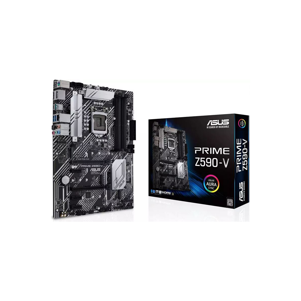 Asus Prime Z590V  Placa Base  Atx  Socket Lga1200  Z590 Chipset  UsbC Gen2 Usb 32 Gen 1 Usb 32 Gen 2  Gigabit Lan  Tarjeta Grfica Cpu Necesaria  Hd Audio 8Canales - PRIMEZ590-V