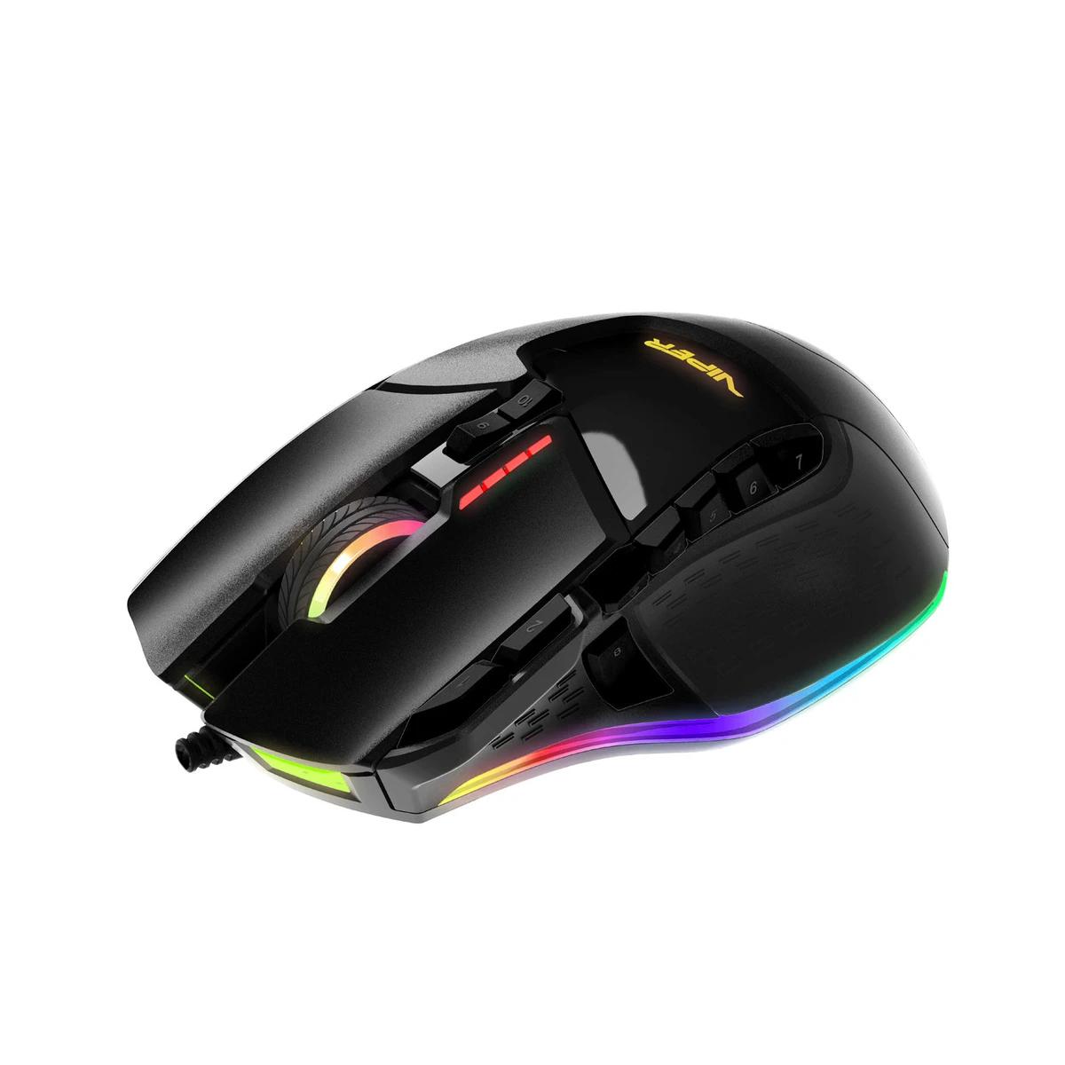 Patriot Viper V570 RGB Laser Mouse Blackout Ed. FPS MMO PV570LUXWAK - Código: PV570LUXWAK | Compra en Guadalajara
