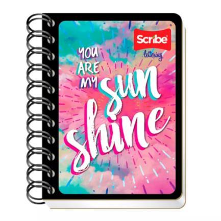 Cuaderno Scribe Pocket Doble Espiral Pasta Semi Rigida Raya 80H 2700 - Código: 2700 | Compra en Guadalajara