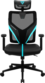 SILLA THUNDER X3 ERGONOMICA YAMA 1 NEGRO/CYAN 4718009159150 - Código: 4718009159150 | Compra en Guadalajara