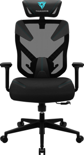 SILLA THUNDER X3 ERGONOMICA YAMA 3 NEGRO/CYAN 4718009159181 - Código: 4718009159181 | Compra en Guadalajara