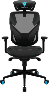 SILLA THUNDER X3 ERGONOMICA YAMA 5 NEGRO/CYAN 4718009159211 - Código: 4718009159211 | Compra en Guadalajara