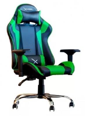 SILLA GAMER XZEAL XZ10 VERDE PV  C/160GRADOS/SOPORTE LUMBAR/SUPERIOR - Código: ZXSXZ10Y | Compra en Guadalajara