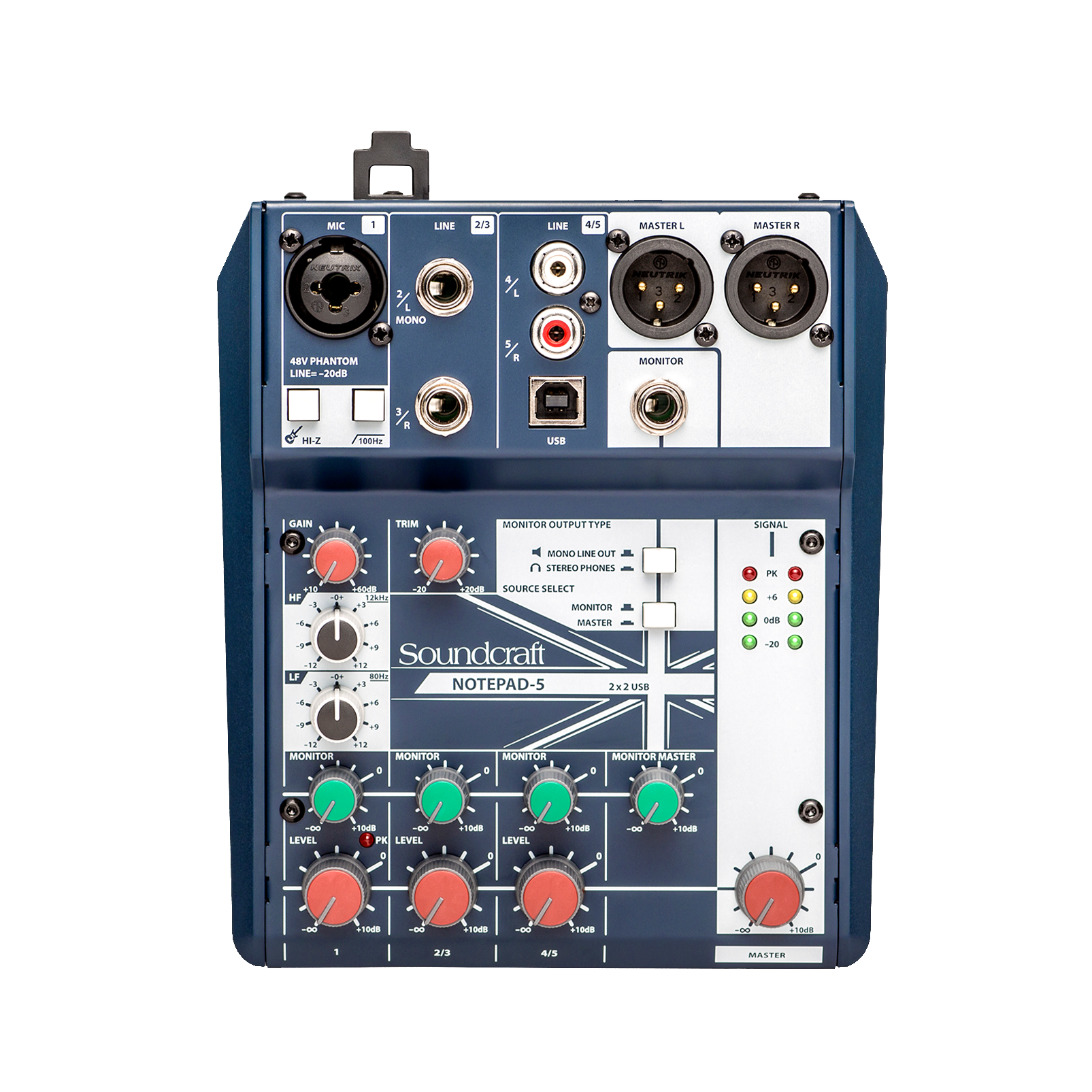 Soundcraft Notepad-5 - Mezclador analógico - canal 5 - Código: 5085980US | Compra en Guadalajara