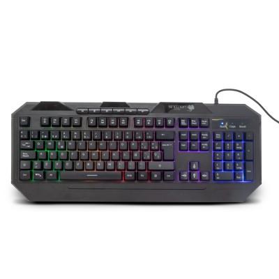 Teclado Gaming Alámbrico NECNON NGK-HYDRA TECLADO GAMER NGK-HYDRA 114 TECLAS RETROILUMINADO LED MULTICOLOR DISENO ERGONOMICO 6 BOTONES MULTIMEDIA NEGRO - Código: NBGKHY01BM | Compra en Guadalajara