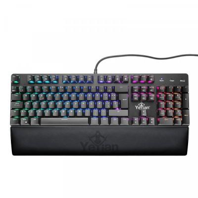 TECLADO GAMER YEYIAN KUSARI  MECANIC SWITCH CAFE C REPOSA MUNEC - Código: YKM-ERGB-03 | Compra en Guadalajara