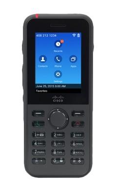 Teléfono IP CISCO CP-8821-K9-BUN, Inalámbrico, con Pantalla 2.4 pulgadas 8821, Altavoz, Negro - incluye Batería y Cargador  CP-8821-K9-BUN CP-8821-K9-BUNEAN UPC 882658958311 - CP-8821-K9-BUN
