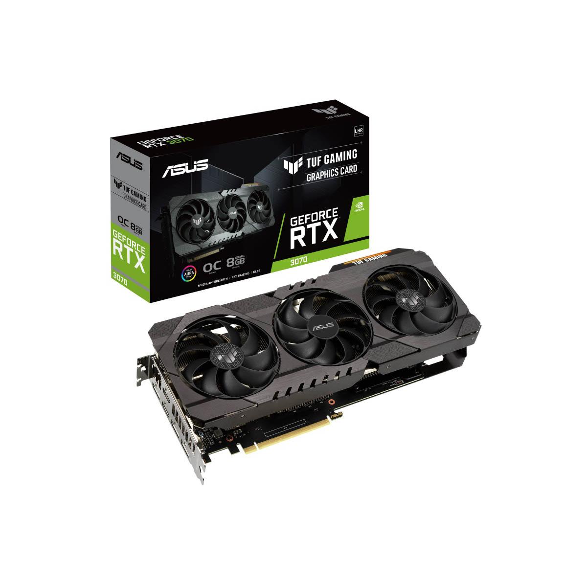 OB TARJETA DE VIDEO ASUS TUF-RTX3070-O8G-V2-GAMING 8GB GDDR6 HDMI/DP - Código: TUF-RTX3070-O8G-V2-GAMING | Compra en Guadalajara