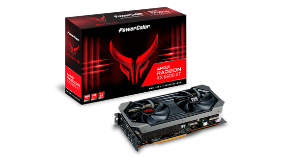 GPU POWER COLOR RADEON RED DEVIL RX 6600XT 8GB GDDR6 OC AXRX 6600XT 8GBD6-3DHE/OC - Código: AXRX 6600XT 8GBD6-3DHE/OC | Compra en Guadalajara