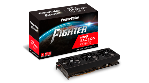GPU POWER COLOR RADEON FIGHTER RX 6800 16GB GDDR6 OC AXRX 6800 16GBD6-3DH/OC - Código: AXRX 6800 16GBD6-3DH/OC | Compra en Guadalajara