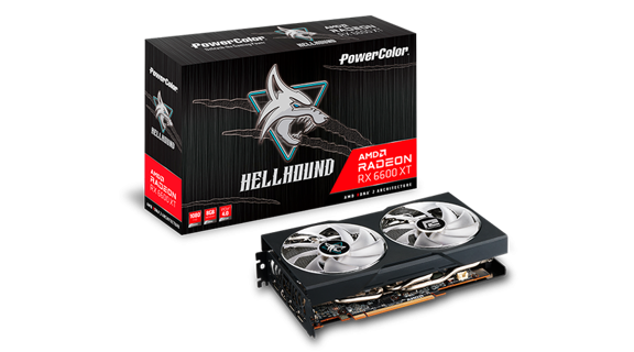 GPU POWER COLOR RADEON HELLHOUND RX 6600XT 8GB GDDR6 OC AXRX 6600XT 8GBD6-3DHL/OC - Código: AXRX 6600XT 8GBD6-3DHL/OC | Compra en Guadalajara
