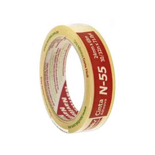 CINTA Adhesiva NAVITEK N55 CORTE FACIL 24X65 mm 80552406500 PZAS/ CAJA 72 Piezas por caja - Código: 8055-24065-00 | Compra en Guadalajara