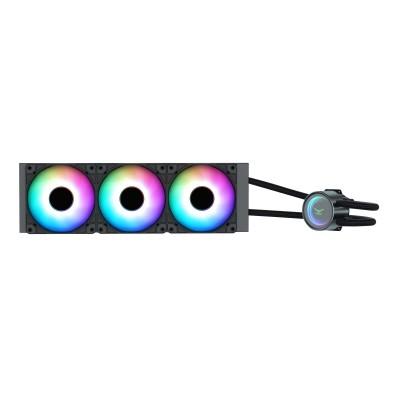 Sistema De Enfriamiento Liquido Naceb Technology GLACIAR 360 Sistema De Enfriamiento Liquido 3 Ventiladores ARGB GLACIAR 360 - Código: NA-0616 | Compra en Guadalajara