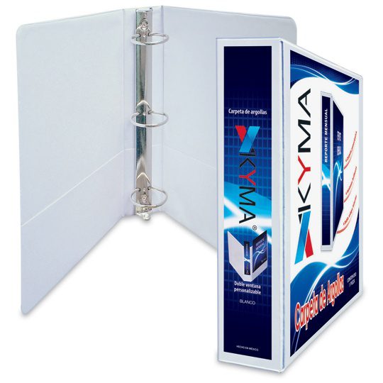 Carpeta Panorámica Kyma de Vinil Tamaño Carta 2 1/2 Aro en O Blanca CPKCBHO-250-BCO - Código: CPKCBHO-250-BCO | Compra en Guadalajara