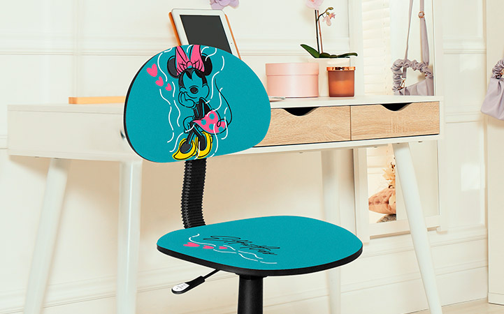 Silla XTech XTF-DC001MM de Minnie Mouse Disney con Asiento Extra Alcochado y Ruedas Suaves Soporta hasta 79kg XTF-DC001MM - Código: XTF-DC001MM | Compra en Guadalajara
